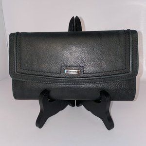 Fossil wallet, black leather (exterior)